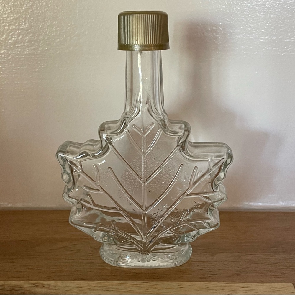 Maple Leaf Glass Bottle